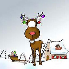 Схема вышивки «Олень»