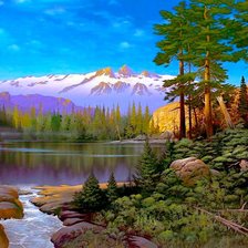 Схема вышивки «природа»