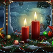 Схема вышивки «У заснеженного окна»