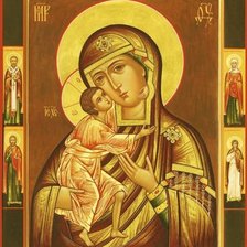 Схема вышивки «Икона Феодоровской Божьей Матери»