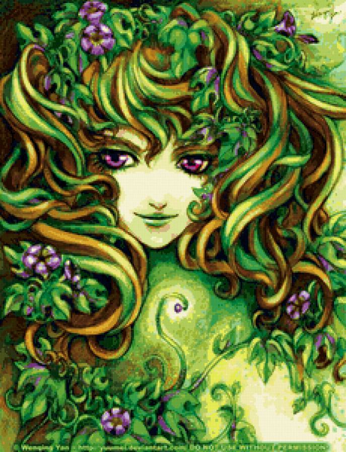 Летнее - лето, картина, девушка - предпросмотр