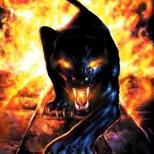 Схема вышивки «Огненная пантера»