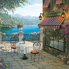 Схема вышивки «кафе»