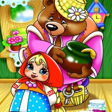 Схема вышивки «Сказка"Маша и медведь"»