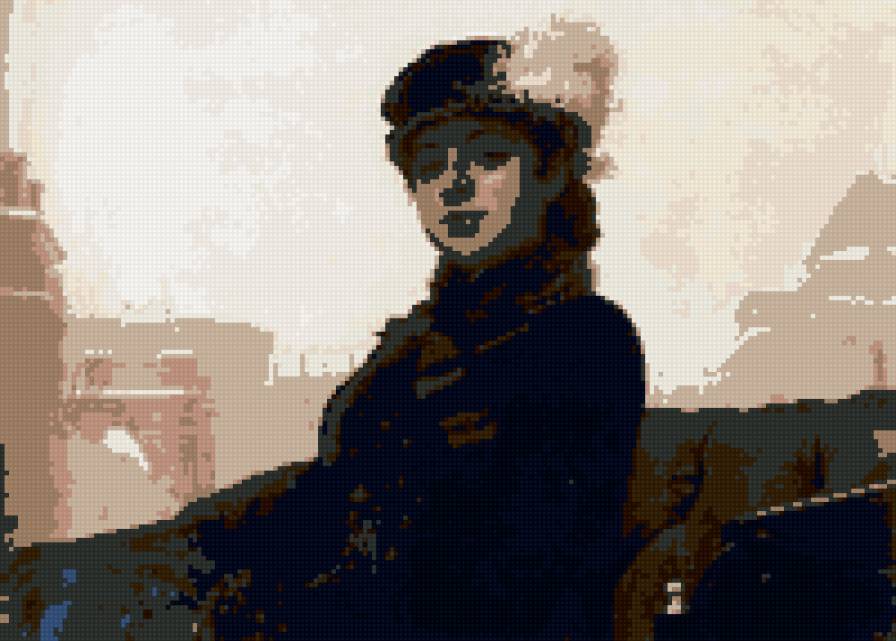 незнакомка - картины - предпросмотр