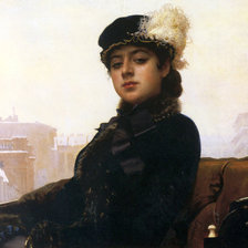 Схема вышивки «незнакомка»