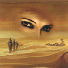 Схема вышивки «глаза»