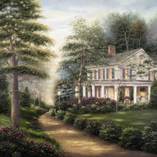 Схема вышивки «Пейзаж»