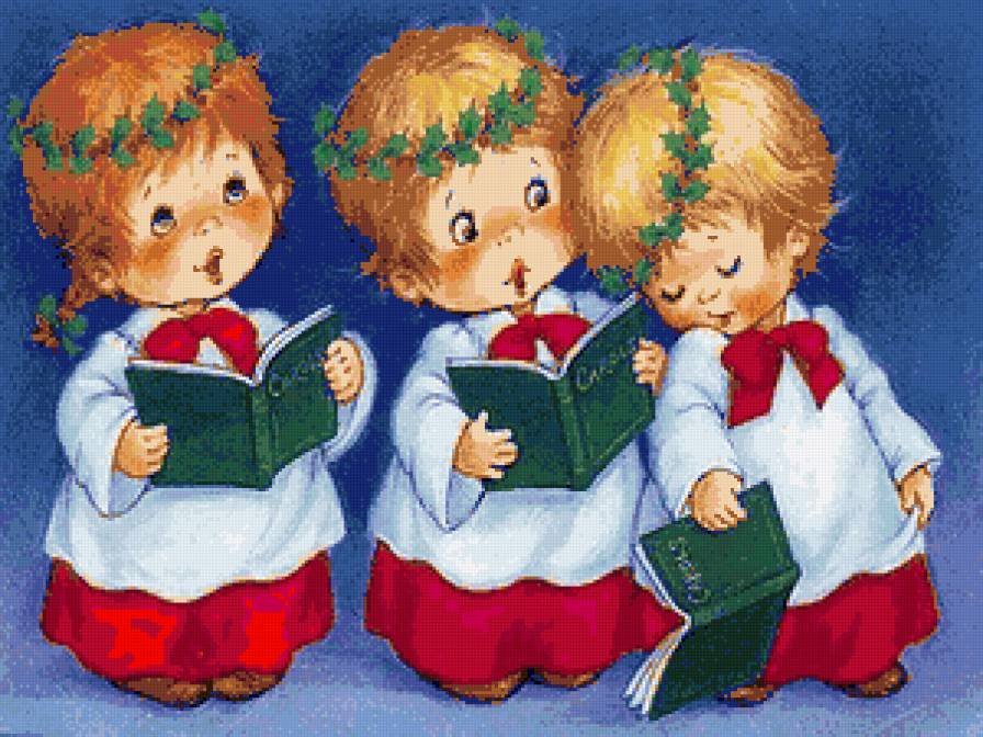 Детки - забавные детки, дети, новый год, рождество, малыши - предпросмотр