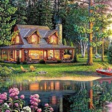 Домик у озера