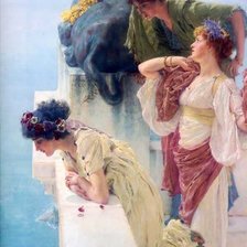 Схема вышивки «Выгодная позиция - Альма-Тадема Сэр Лоуренс»