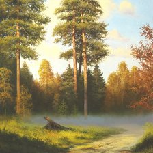 Схема вышивки «пейзаж»