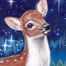 Схема вышивки «Оленёнок»