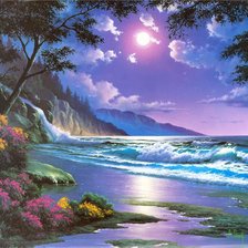 Схема вышивки «Морской пейзаж»