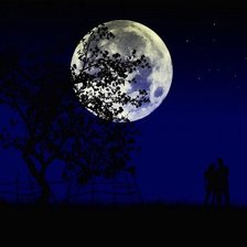 Схема вышивки «Луна»