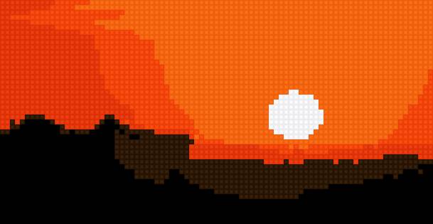 Закат - небо, город, закат - предпросмотр