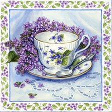 Схема вышивки «Сиреневое чудо»