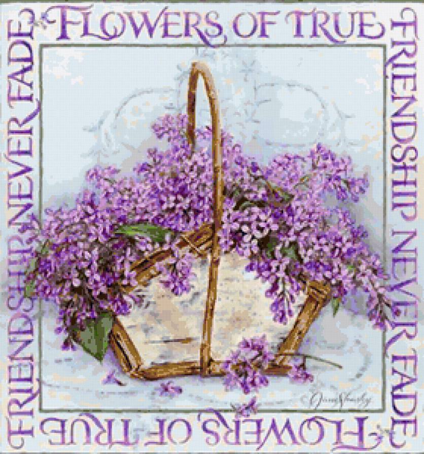 Корзина сирени - сирень, душистая сирень, букет, корзина, весенние цветы, цветы - предпросмотр