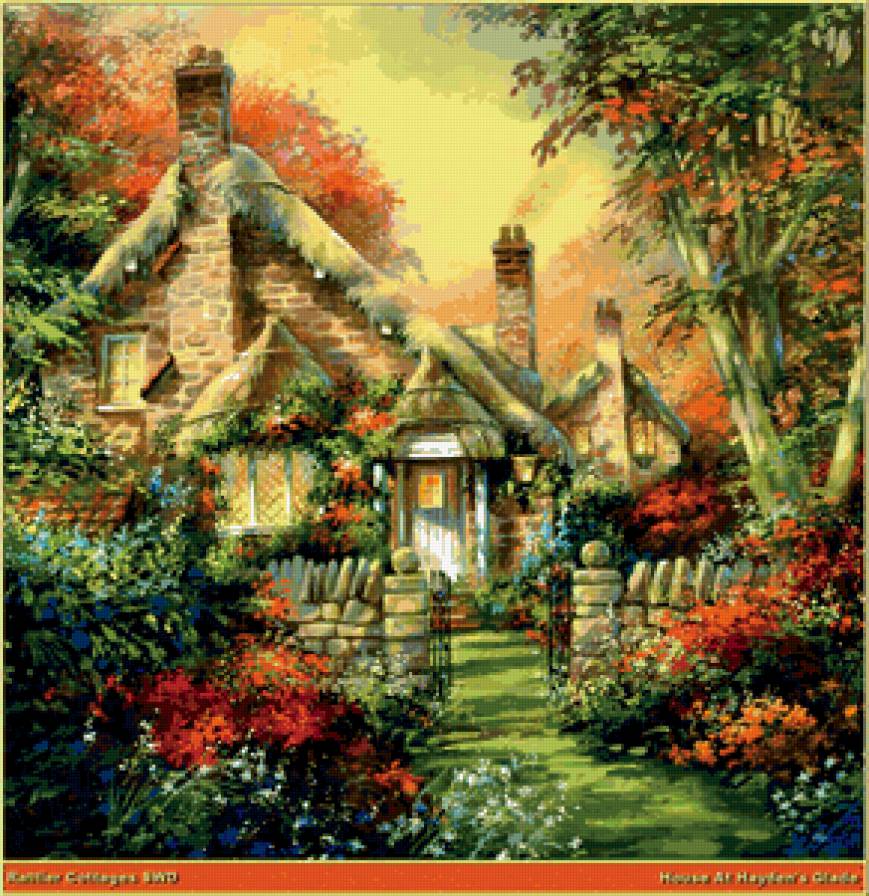 Сказочные домики - домики, живопись - предпросмотр