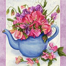 Схема вышивки «Душистый горошек»