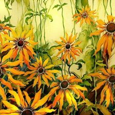 Схема вышивки «Рудбекия»