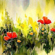 Схема вышивки «Полянка»