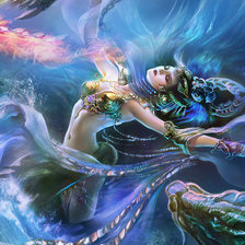 Схема вышивки «с морским драконом»