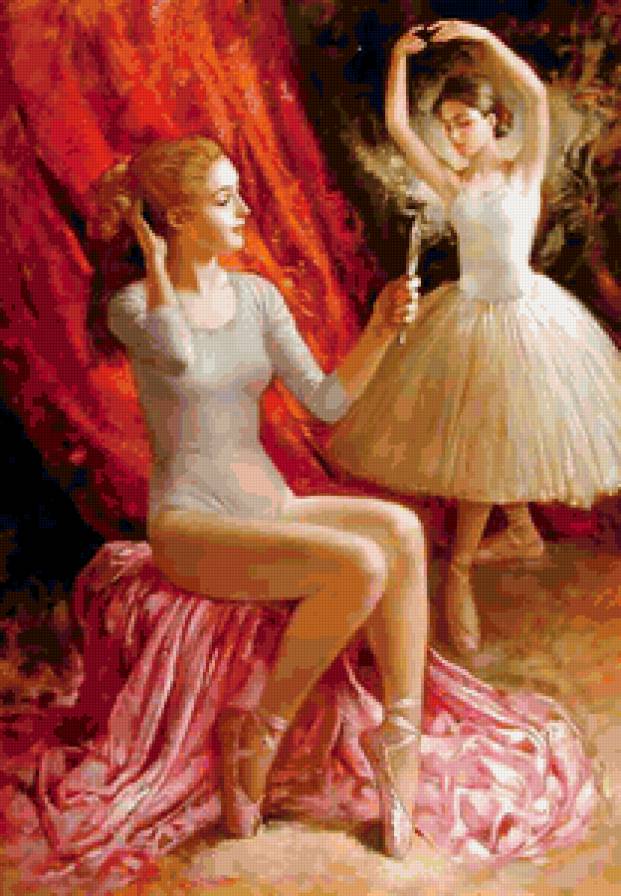 Bruno Di Maio - две балерины - балерина, люди, bruno di maio, девушка - предпросмотр