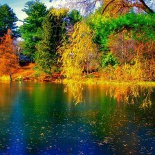 Схема вышивки «Осень в Квебеке»