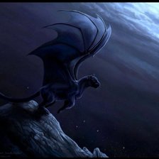 Схема вышивки «пантера с крыльями»