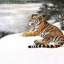 Схема вышивки «ТИГР»