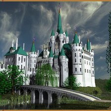 Схема вышивки «ЗАМОК»