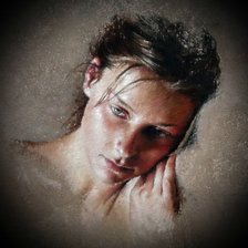 Схема вышивки «Nathalie Picoulet - портрет женщины»