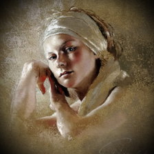 Схема вышивки «Nathalie Picoulet - портрет женщины»