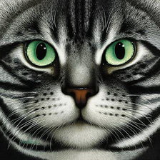 Схема вышивки «Серый кот»