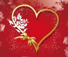 Схема вышивки «сердце»