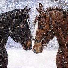 Схема вышивки «лошадки»