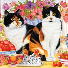 Схема вышивки «Близнецы»