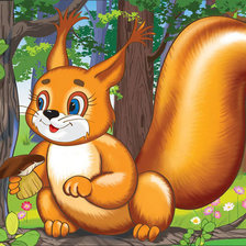 Схема вышивки «Белочка»