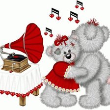 Схема вышивки «Серия "Мишка Тедди" Танцы»