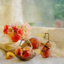 Схема вышивки «персики»