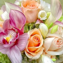 Схема вышивки «flowers»