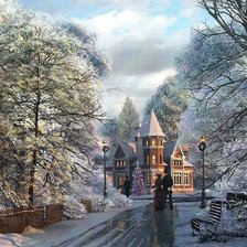 Схема вышивки «winter»