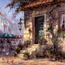 Схема вышивки «old house»