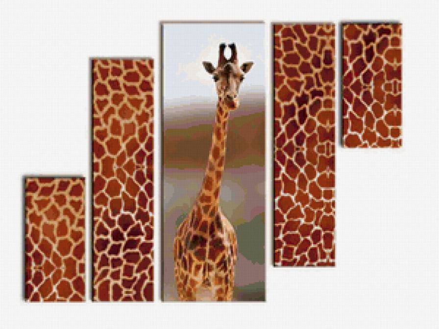 африканский жираф - панно - предпросмотр