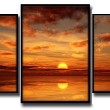 Схема вышивки «золотой закат»