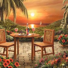 Схема вышивки «Вечер»