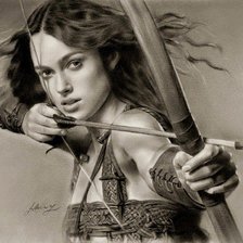 Схема вышивки «лучница»