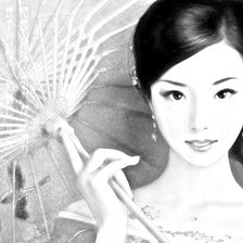 Схема вышивки «под зонтом»