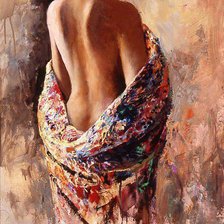 Схема вышивки «девойка»